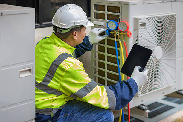 Professional Hvac technician working in Montague, NJ